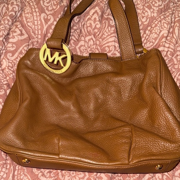 Michael Kors Handbags - Michael Kors Brown Leather Tote Bag